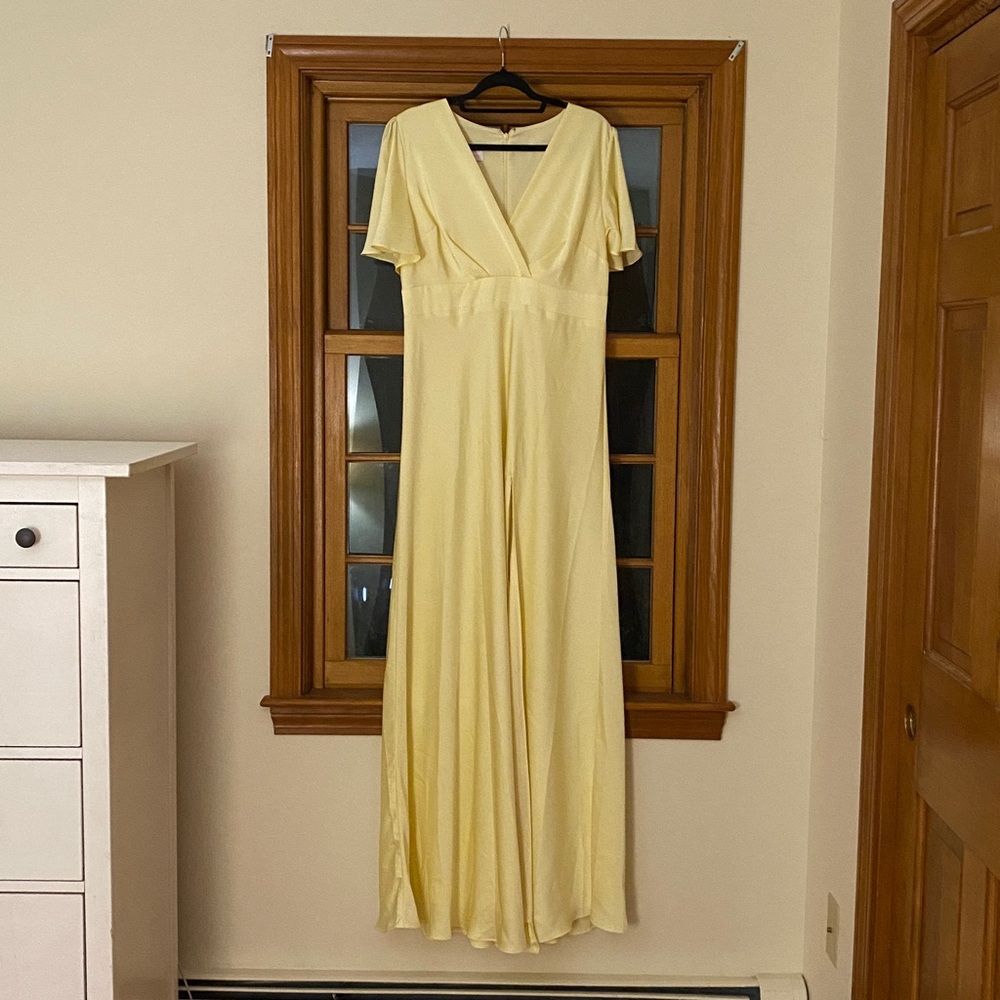 Birdy Grey Marni Matte bridesmaids dress (lemon sorbet)